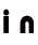 i n 